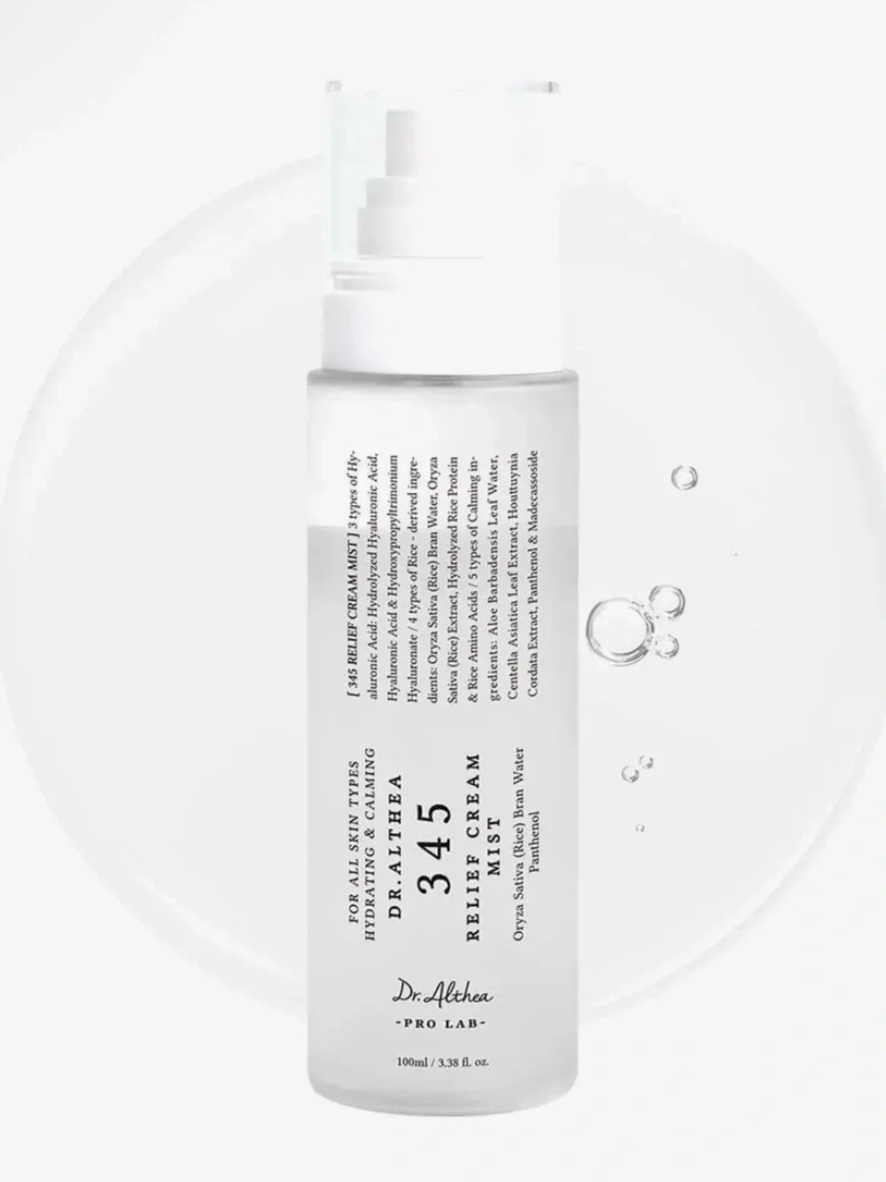 Dr Althea 345 Relief Cream Mist 100ml 3.38 Fl oz